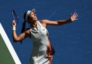 Jessica Pegula serves at the US Open | Image Source: Getty